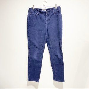 LL BEAN Favorite Fit Straight Leg Corduroy Pants Navy